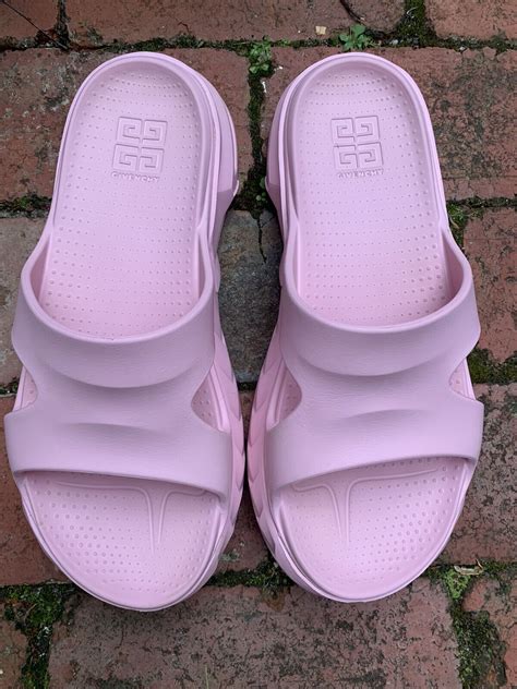 hot pink givenchy slides|givenchy marshmallow slide.